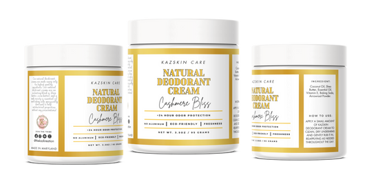 KazSkin Care "Cashmere Bliss Natural Deodorant Cream" 2oz